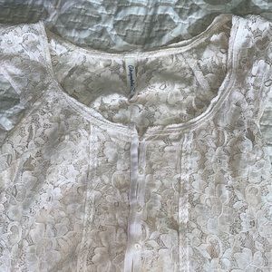 White lace top